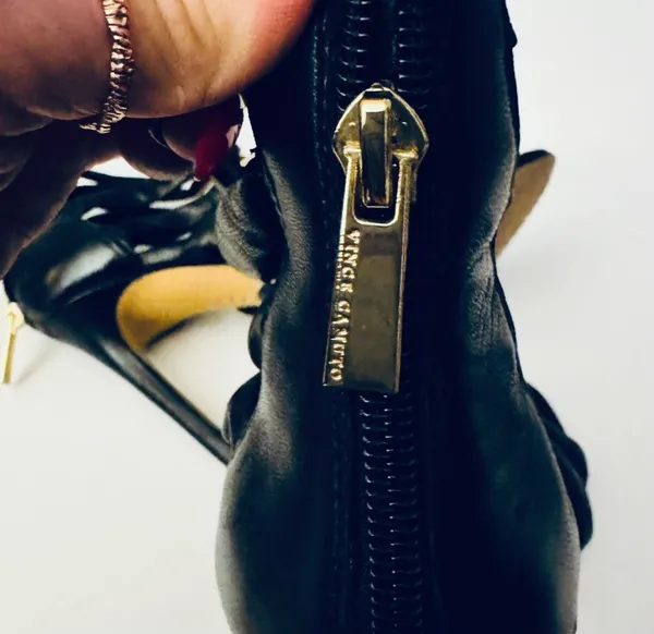 Vince Camuto Black Caged Gladiator High Heel Sandals - Image 6