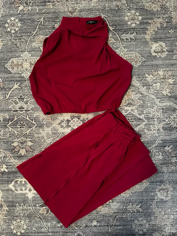 Summer Satin Set Pink Size M - Image 3