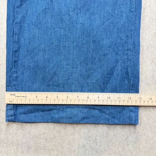 Pilcro and the Letterpress Anthropologie‎ Blue Denim Wide Leg Belted Jumpsuit 2 - Image 8
