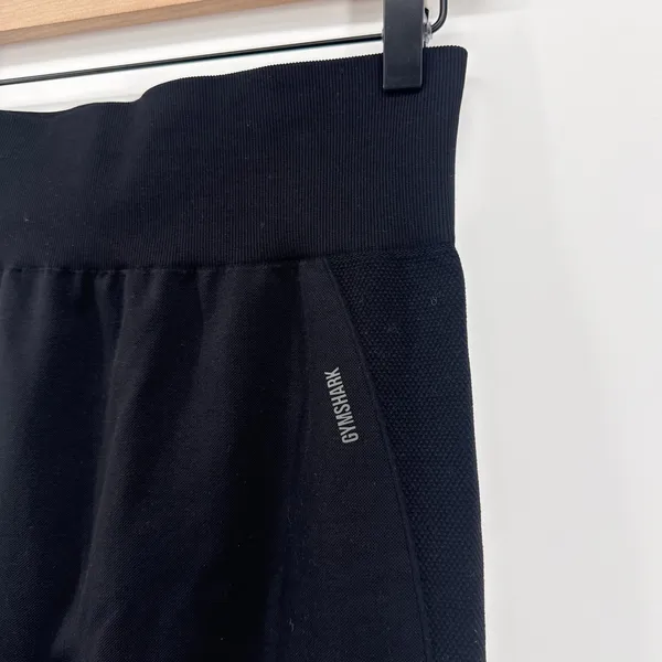 Gymshark‎ Flex Leggings Womens Small Black High Waisted Seamless Activewear - Image 2