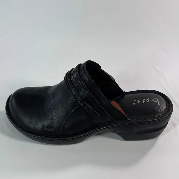 b.o.c. Peggy Women's Size 10M Black Faux Leather Open Back Clog Mules‎ Casual - Image 6