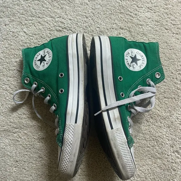 Converse Green High-Top Sneakers - Image 3