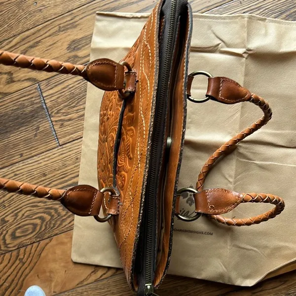 Patricia Nash Zorita‎ Leather Tooled Shoulder Bag Western Boho A27 - Image 7