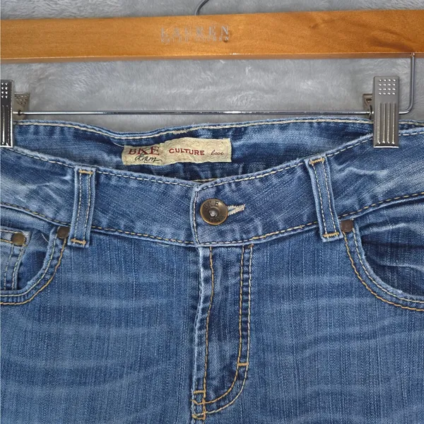 BKE Jeans Womens 34x20 Blue Culture Boot Cut Off Crop Raw Hem DIY Ankle Cropped‎ - Image 6
