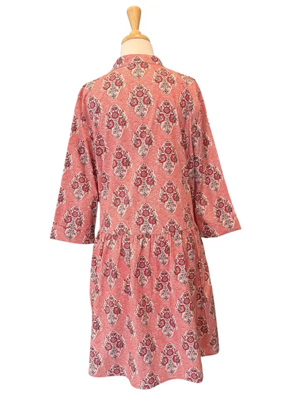 Tuckernuck Scarlet Sonata Royal Shirt Dress Pink Size Large NWT - Image 6
