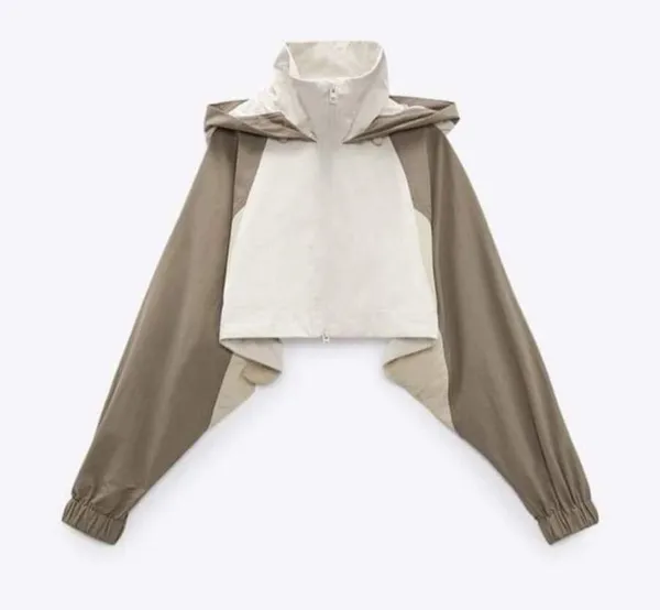 Zara 2 in 1 Parachute Jacket convertible full length coat rain waterproof - Image 8