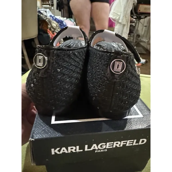 Karl Lagerfeld "Vicci" Mary Janes Black NIB Size 6.5 Charms Witchy - Image 5