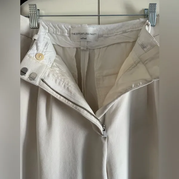 Aritzia / Wilfred Effortless Pant - Ivory Size 8 - Image 3