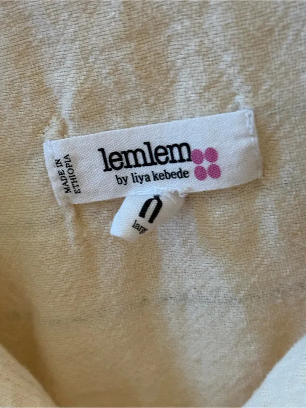Lemlem Tuuli Cabana shirt in Debre Cream - Image 4