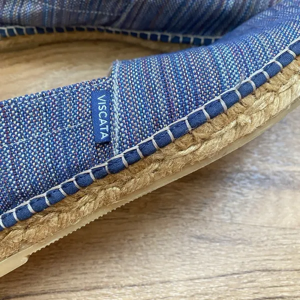VISCATA Barcelona Canvas Espadrilles Sz 38 Handmade‎ Stripe Multicolor Comfort - Image 8