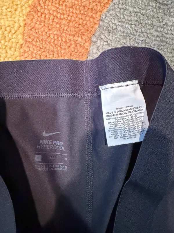 Nike Pro Hyper Cool Black Leggings 28” Inseam Women’s Size Large - Image 3