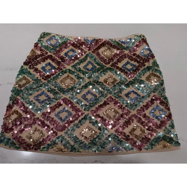 NEW Sequin High Waist Shining Party Bodycon Mini Skirt XS - Image 5