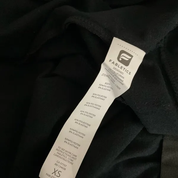 Fabletics Attis Boxy Bomber Jacket‎ Size XS/4 Black New - Image 4