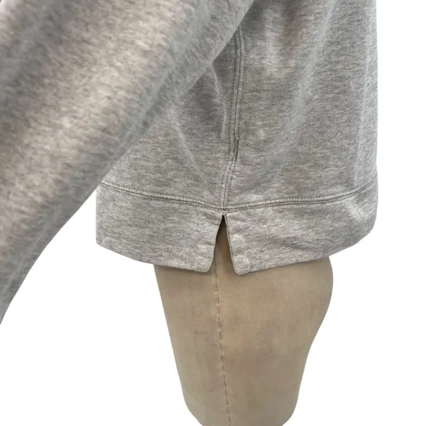 James Perse Light‎ Gray Crew Neck Terry Cotton Sweatshirt Size 0 / XS - Image 6