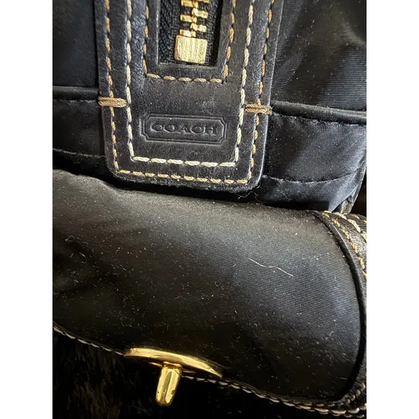 Coach Legacy Small Gallery Black Turnlock Satchel Bag Y2K Vintage # 4453 13x8 - Image 8