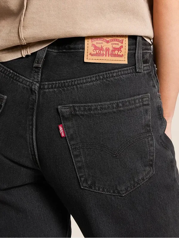 Levi's 94' Baggy Jeans Womens 31x31 Black Mid Rise Loose Straight Leg - Image 5