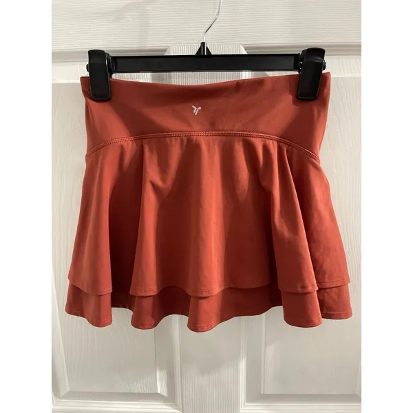 Old Navy High-Waisted PowerSoft Skort Size S Terracotta - Image 2