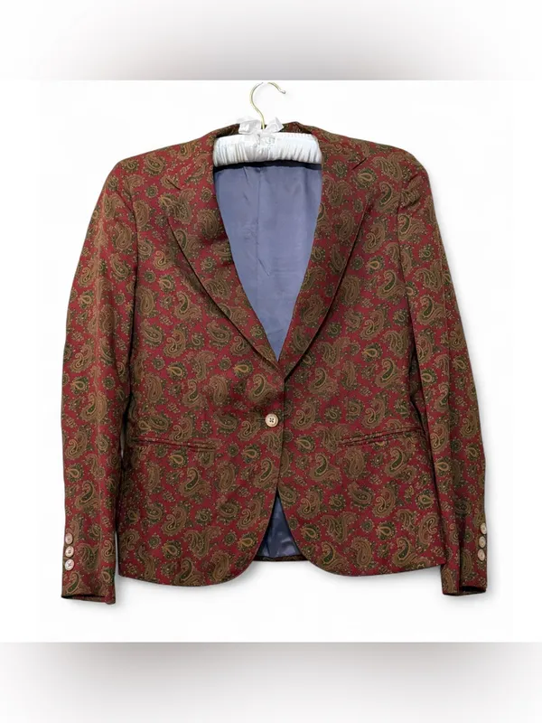 Vintage Mid 1980’s Schriver’s Corbin LTD Women’s Paisley Blazer Jacket Size S - Image 8