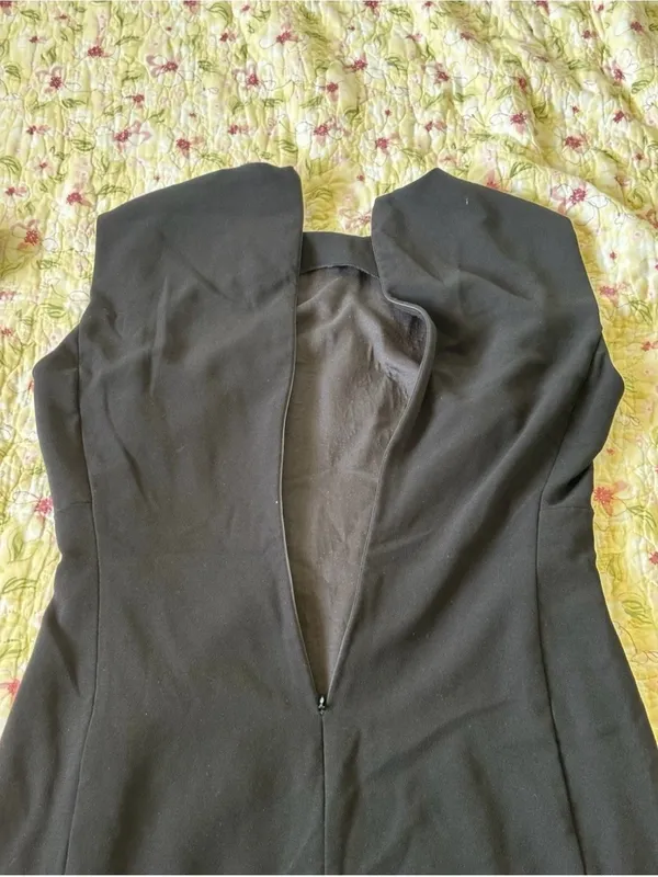 ZARA Women's Black Sleeveless Mini Dress Size Medium (EUR M / USA M) Back Zip - Image 10