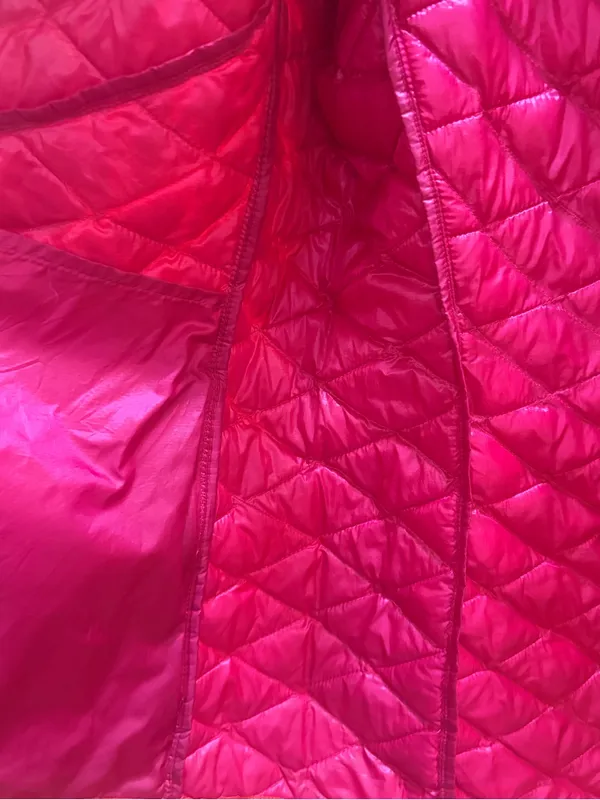 NORTH FACE Coral Quilted Down Nylon Jacket Thermoball Full Zip Size Larhe - Image 6