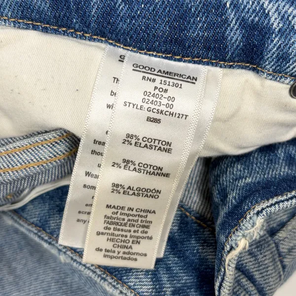 Good American Good Curve‎ Crop Slim Fit Jeans - Image 5