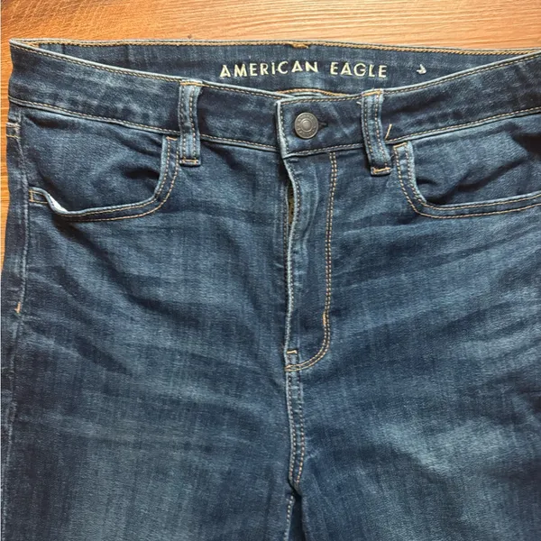 American Eagle Outfitters Dark Blue Skinny Jeggins - Image 2