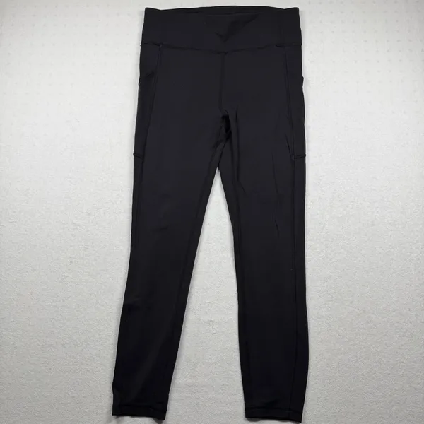 Lululemon Invigorate High-Rise Tight Women’s Size 10 Black Side Pocket Leggings - Image 2