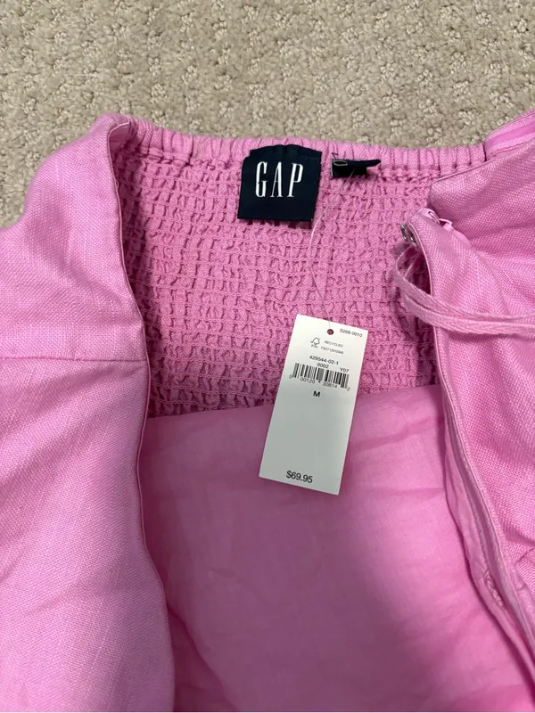 NWT Gap Linen-Cotton Mini Dress - Image 4