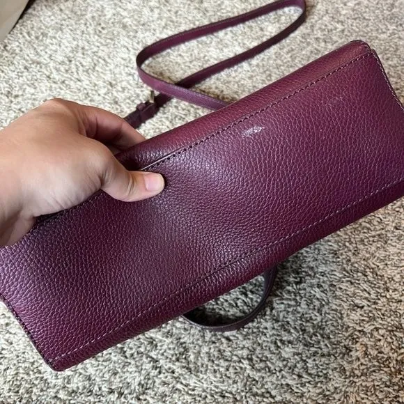 Kate Spade Mini Felix Kay Street Burgundy Pebble Leather Crossbody - Image 2