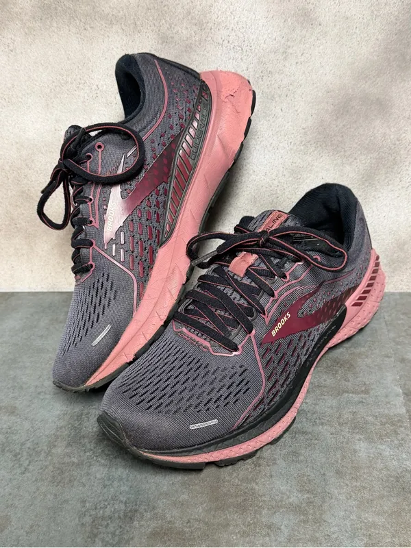 Brooks Adrenaline 21 Women's Black/Purple Running Shoes 1203291B050 Size 7B - Image 12