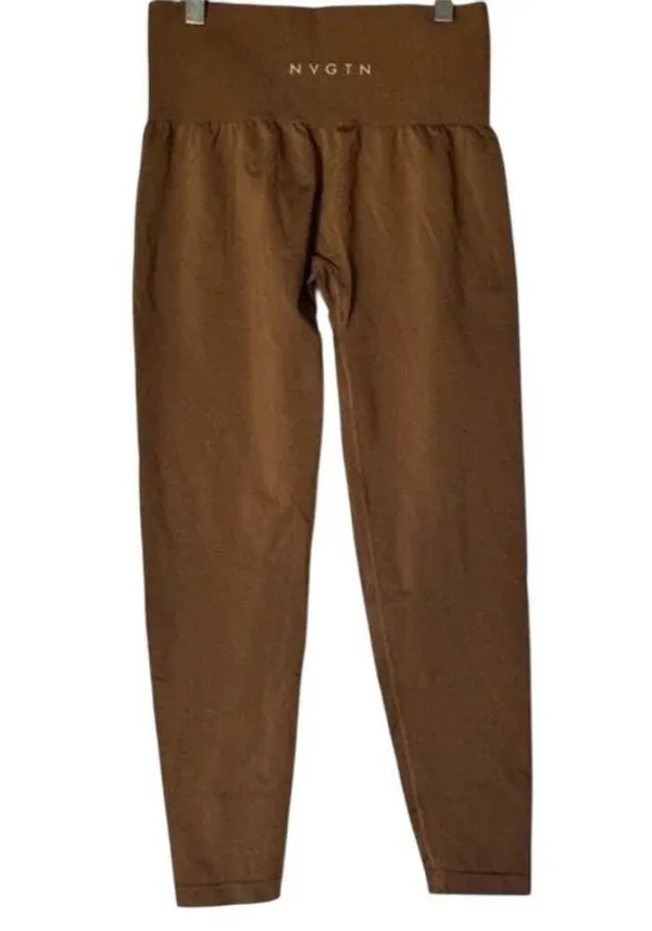 NVGTN Seamless Leggings Brown Womens Large NWT - Image 3