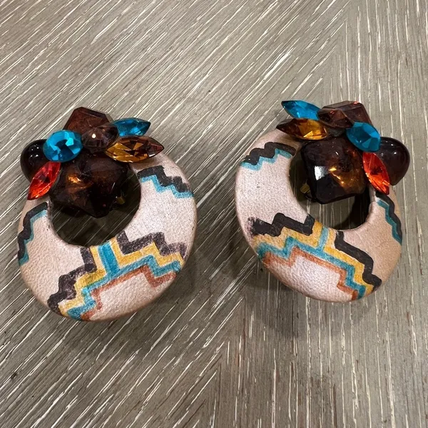 Vintage tribal earrings - Image 2