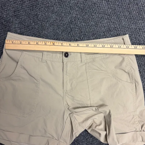 The North Face Hiking Outdoor Shorts Women's Size 6 Tan Stretch Cuffed #NF00CP5Z - Image 3