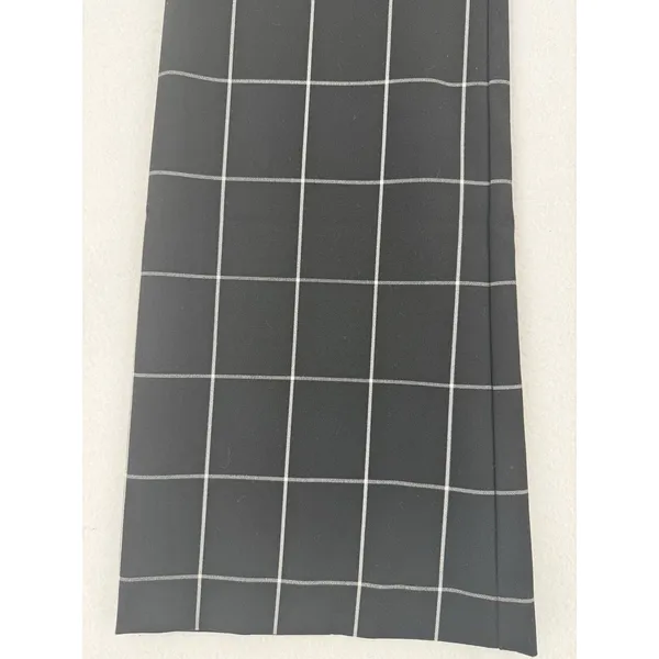 Alfani Windowpane Plaid Pants Women 8 Black White Straight Leg Stretch Trousers - Image 6