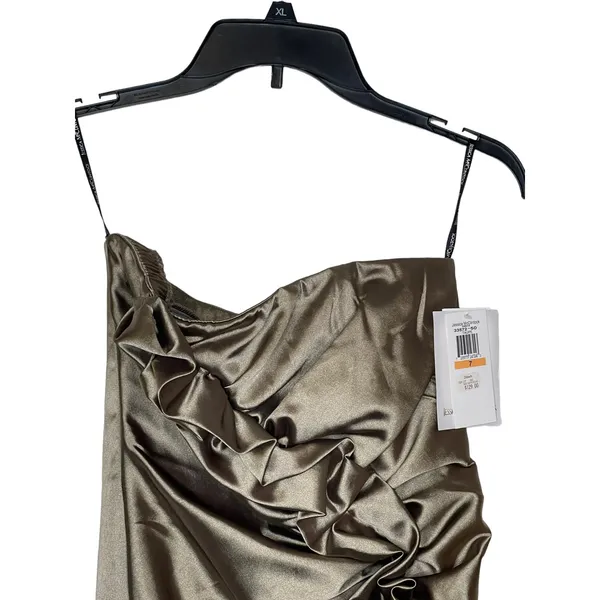 Jessica McClintock Strapless Dress Gunne‎ Vintage Sax Runched Prom Bandage 7 NWT - Image 2