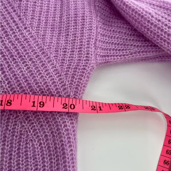NWT Hugo Boss mock neck sweater‎ sz L light purple pink - Image 5