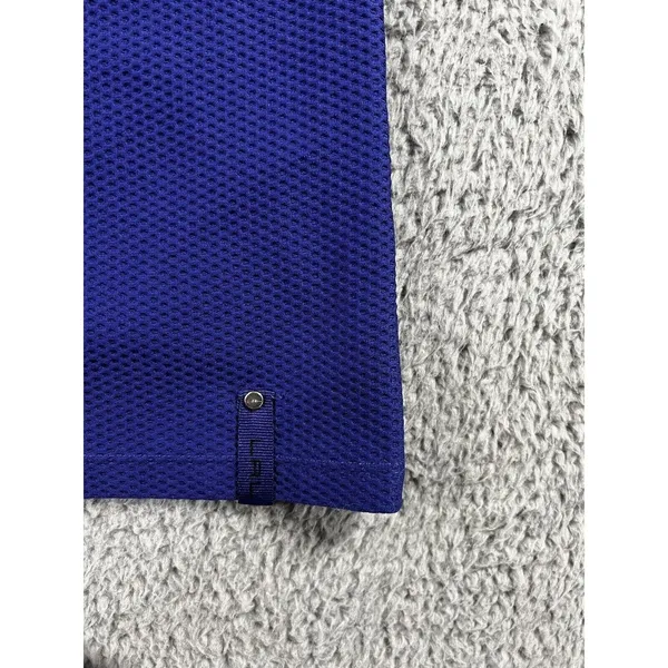 Lauren Ralph Lauren Active Top Womens Small Blue Black‎ Waffle 1/4 Zip Pullover - Image 10