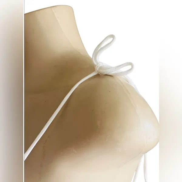 Zara Satin Effect cropped Top with Tie shoulders - Image 15