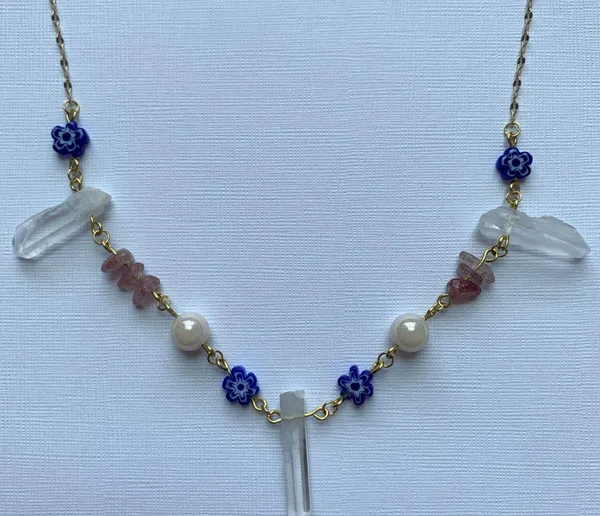 Gold Charm Necklace Handmade - Image 3