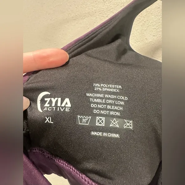 ZYIA Purple Sports Bra - Image 5