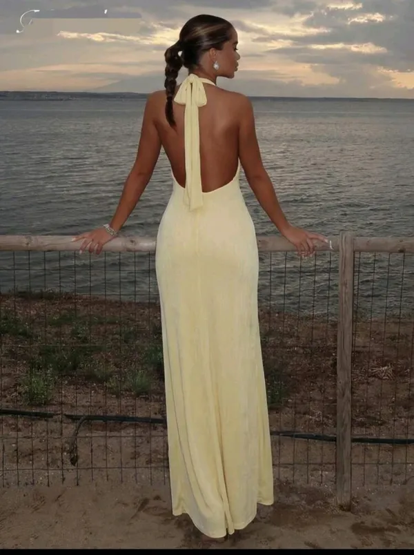 Women’s elegant bodycon maxi dress  - Image 2