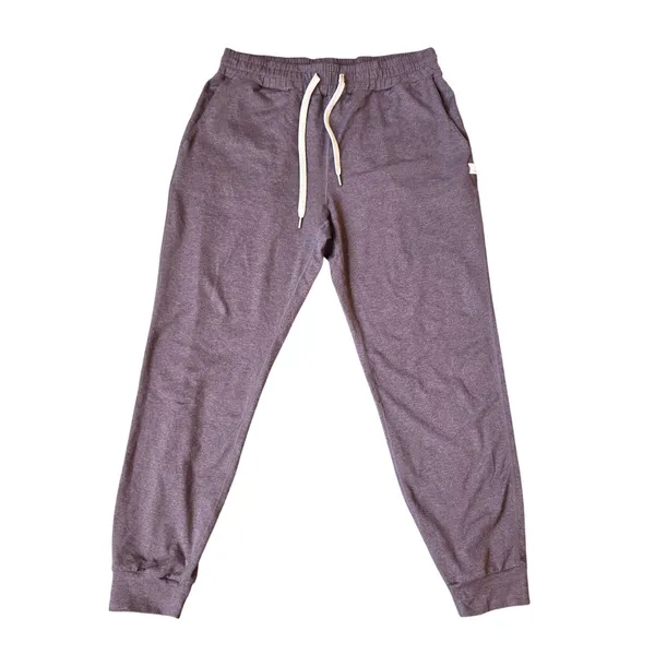 Vuori Womens Performance Jogger Dark Plum Purple Heathered Slim Sweatpants Small - Image 3