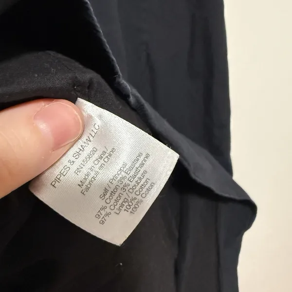 Veronica Beard Black Ferris Stretch Poplin Ruched Shirt Dress Size 4 - Image 7