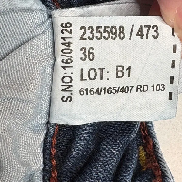 Zara Basic Z1975 Denim Women Blue Embroidered Rose Skinny Jeans Boho Size 4‎ - Image 15