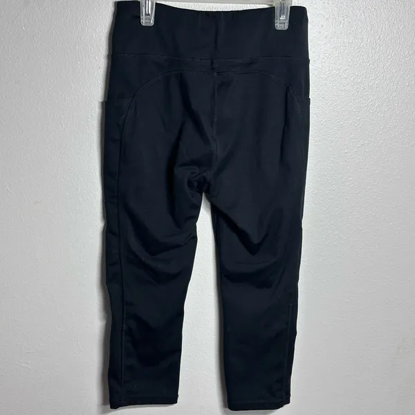 Juicy Couture Sport Women Black Yoga‎ Activewear Athletic Capri leggings size M - Image 3
