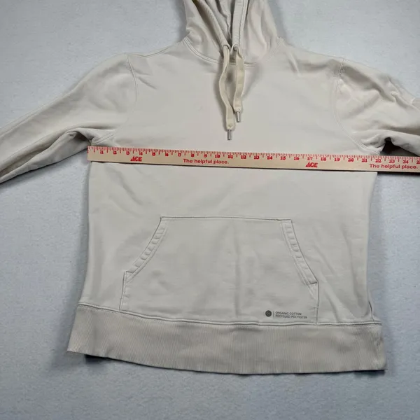 Outerknown Hoodie‎ Womens Medium Cream Organic Cotton Spandex Pullover Casual - Image 4