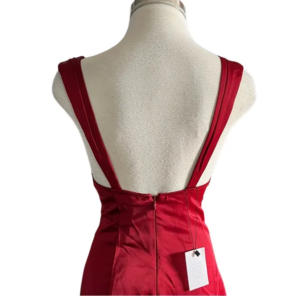 MAJORELLE Natalya Mini Dress in Red Wine Size XS NWOT - Image 8