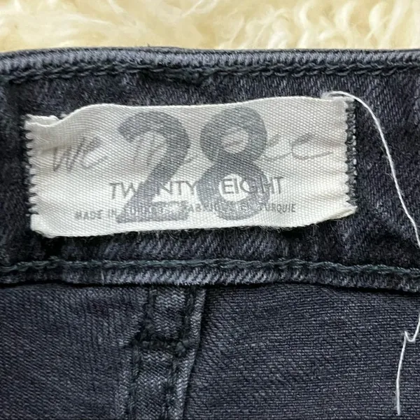 Free People We the Free Faded Black High Waist Button Fly Jeans 28 - Image 5