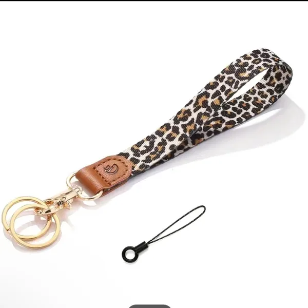 Boutique Animal print lanyard wrist keychain NWT - Image 2