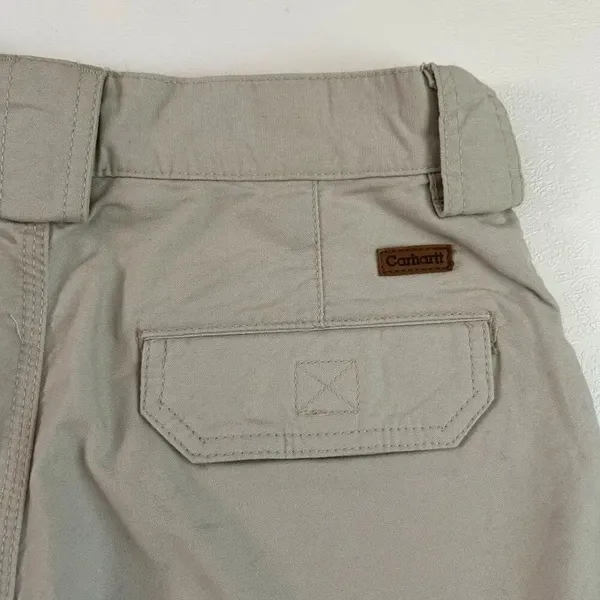 Carhartt Cargo Work Shorts Men’s 28 Khaki Beige Cotton Workwear Utility Pockets - Image 5